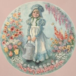 Vintage Embroidery of Mary, Mary in Frame